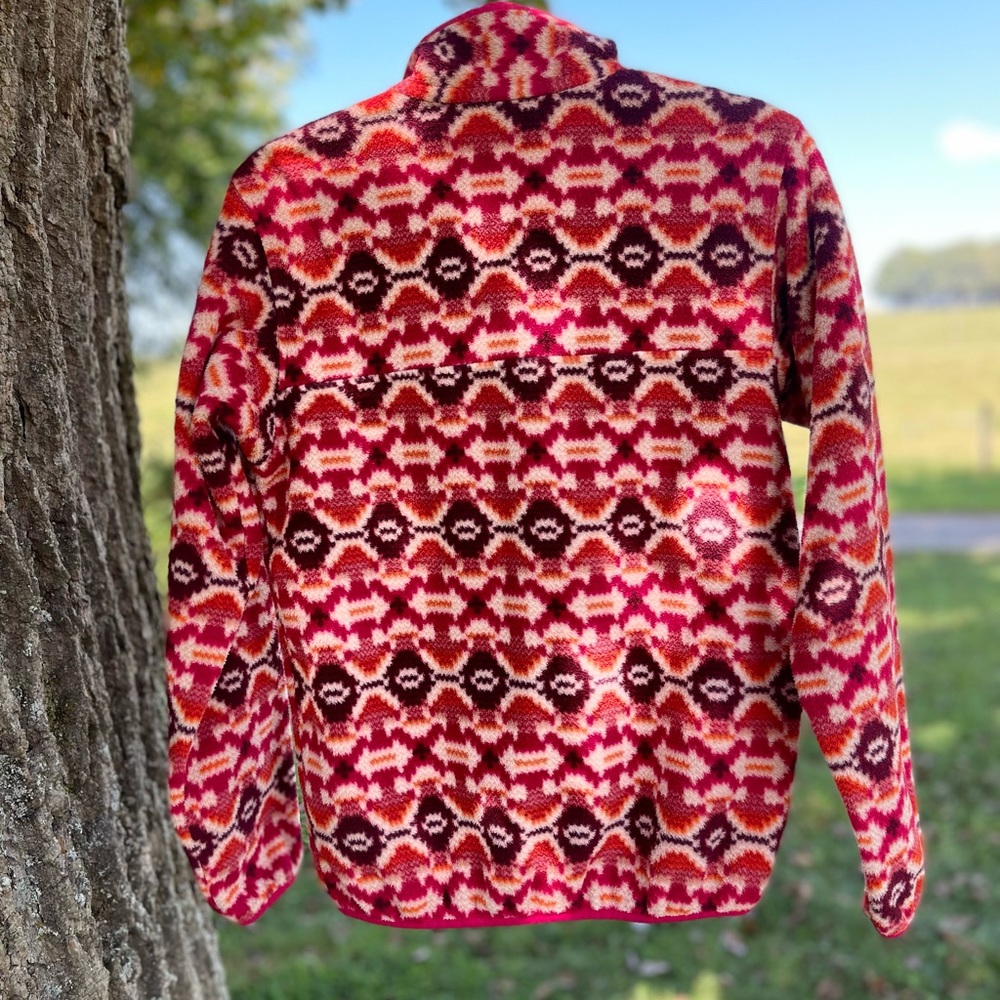 Patagonia Synchilla Snap-T Fleece Wild Desert Alberdeen Berry W-Sm Pre-Owned - Picture 4 of 4